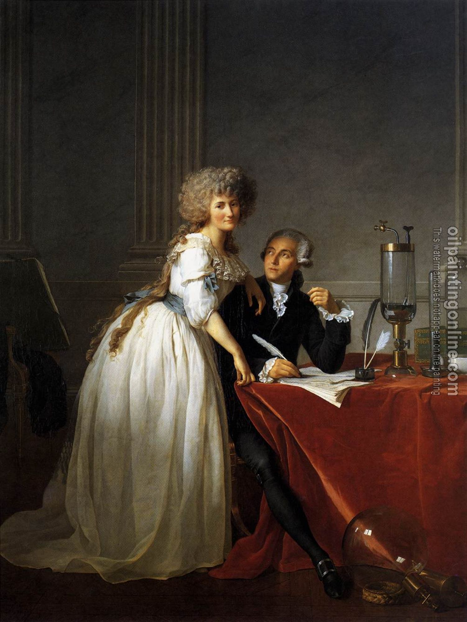 David, Jacques-Louis - Portrait of Monsieur Lavoisier and His Wife